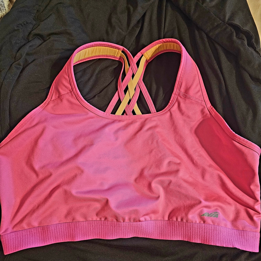 Avia Pink and Yellow Sports Bra